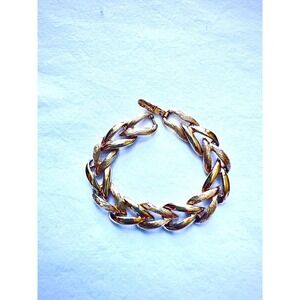 Monet Vintage Gold Tone Chunky Link Chain‎ Bracelet